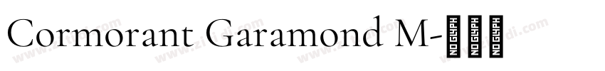 Cormorant Garamond M字体转换